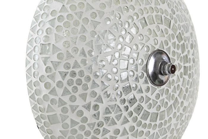 DKD Home Decor Lámpara de Aplique de Cristal Mosaico Blanco DKD Home Decor Lámpara de Aplique de Cristal Mosaico Blanco