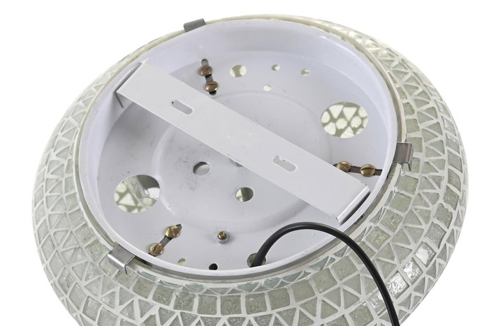 DKD Home Decor Lámpara de Aplique de Cristal Mosaico Blanco DKD Home Decor Lámpara de Aplique de Cristal Mosaico Blanco