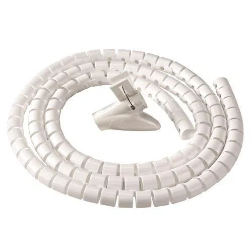 Fellowes CableZip Tubo flexible para protección de cables Blanco