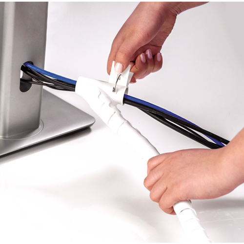 Fellowes CableZip Tubo flexible para protección de cables Blanco