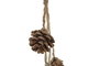 DKD Home Decor Decoración Colgante Piña Porexpan 6x6x30 Marrón