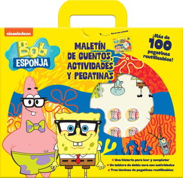 PLANETA JUNIOR Bob Esponja. Maletín de cuentos, actividades y pegatinas