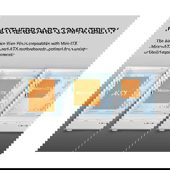 Cougar CGR-2GA5B-P Caja Midi Tower Airface Pure PRO Negra ARGB ATX ATX Micro-ATX Mini-ITX con Ventana Lateral