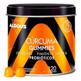 Aldous Bio Curcuma Con Jengibre Y Pimienta Negra + Probioticos 2500 Mg