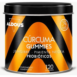 Aldous Bio Curcuma Con Jengibre Y Pimienta Negra + Probioticos 2500 Mg