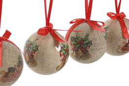 DKD Home Decor Bola Decoracion Navidad Tradicional Multicolor PVC Set 14 Piezas 21.5 x 15.5 x 25 cm
