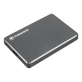 Transcend StoreJet 25C3N Disco Duro Externo 1TB USB 3.1 Gris Aluminio