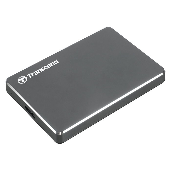 Transcend StoreJet 25C3N Disco Duro Externo 1TB USB 3.1 Gris Aluminio