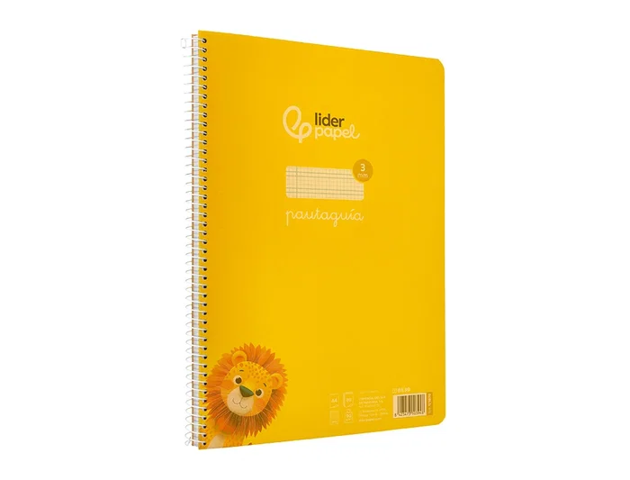 Liderpapel Cuaderno Espiral A4 Pautaguía Tapa Plástico 80 Hojas 90gr Cuadro Pautado 3mm Con Margen Color Amarillo Liderpapel Cuaderno Espiral A4 Pautaguía Tapa Plástico 80 Hojas 90gr Cuadro Pautado 3mm Con Margen Color Amarillo