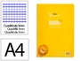 Liderpapel Cuaderno Espiral A4 Pautaguía Tapa Plástico 80 Hojas 90gr Cuadro Pautado 3mm Con Margen Color Amarillo