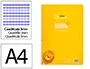 Liderpapel Cuaderno Espiral A4 Pautaguía Tapa Plástico 80 Hojas 90gr Cuadro Pautado 3mm Con Margen Color Amarillo