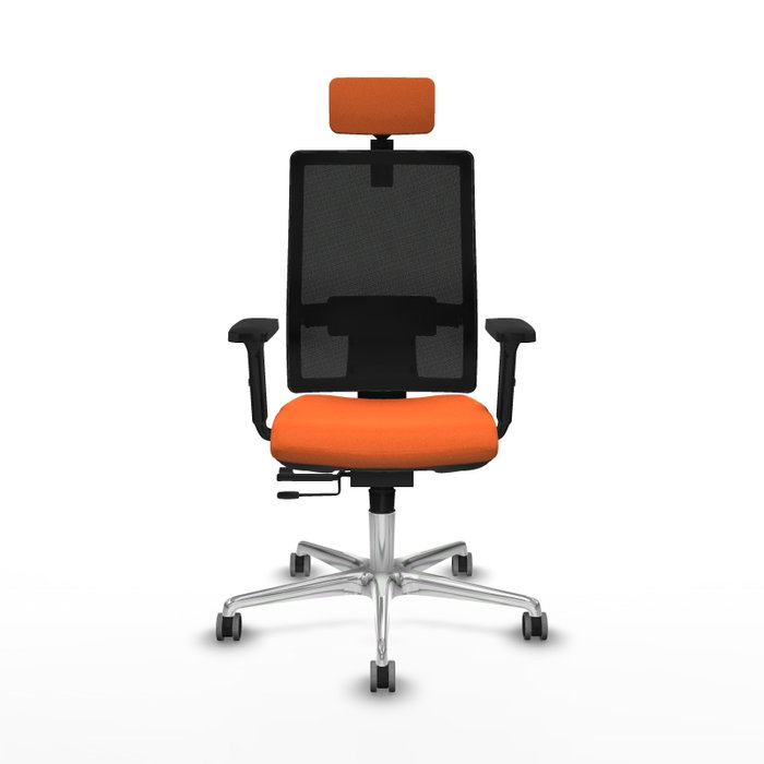 PIQUERAS Y CRESPO Silla de oficina Horna Naranja y Negro