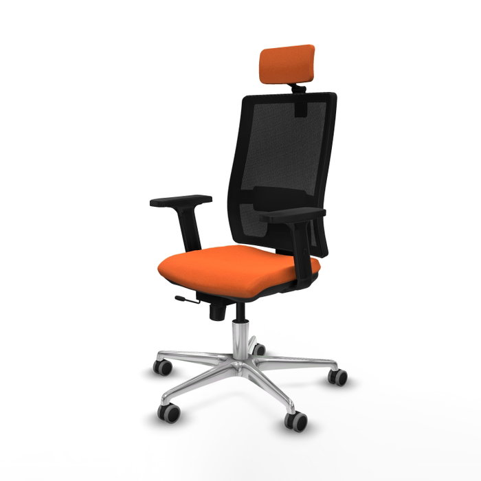 PIQUERAS Y CRESPO Silla de oficina Horna Naranja y Negro