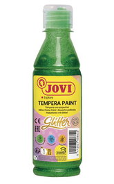 Tempera Jovi Liquida Glitter 250 Ml (Botella) Verde