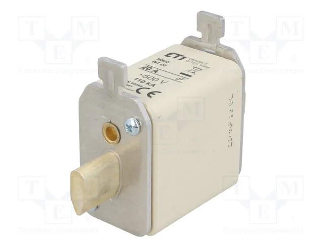 ETI POLAM Fusible NH00 de Cartucho Cerámico Industrial 20A 500VAC