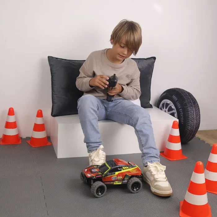 Turbo Challenge Buggy todoterreno 410 Dakar RC con control remoto - TURBO CHALLENGE - 097764 - Escala 1/18 - Para mayores de 6 años