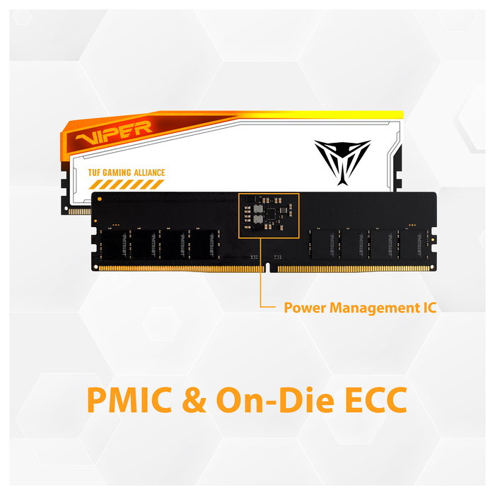 Patriot Memory Viper Elite 5 PVER548G66C34KT Kit de memoria RAM DDR5 48 GB (2 x 24 GB) 6600 MHz CL34 DIMM con RGB