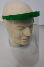 Kit de protección facial con 2 pantallas, diadema y 2 gomas
