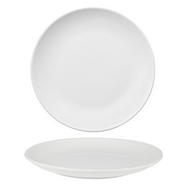 OYV Plato Llano Coupe de Porcelana, 23 cm, Blanco - Plato para Vajilla (Set de 24)