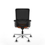 PIQUERAS Y CRESPO Silla de oficina Zulema Naranja y Negro