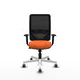 PIQUERAS Y CRESPO Silla de oficina Zulema Naranja y Negro