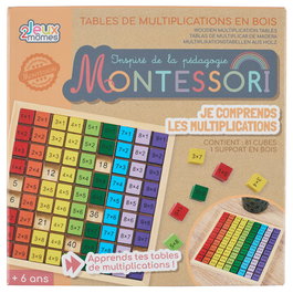 Jeux 2 momes Juego de Multiplicar de Madera Colección Montessori