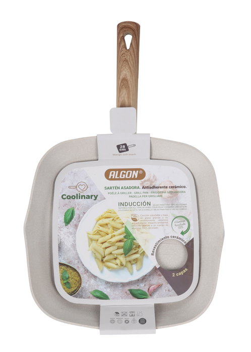 Algon Sartén Asadora Coolinary 28x28 cm