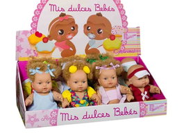 Rauber Muñeca Gordi con Vestido y Coletas 25 cm mod. sdos. (Exp. 8 Piezas) 36 Meses