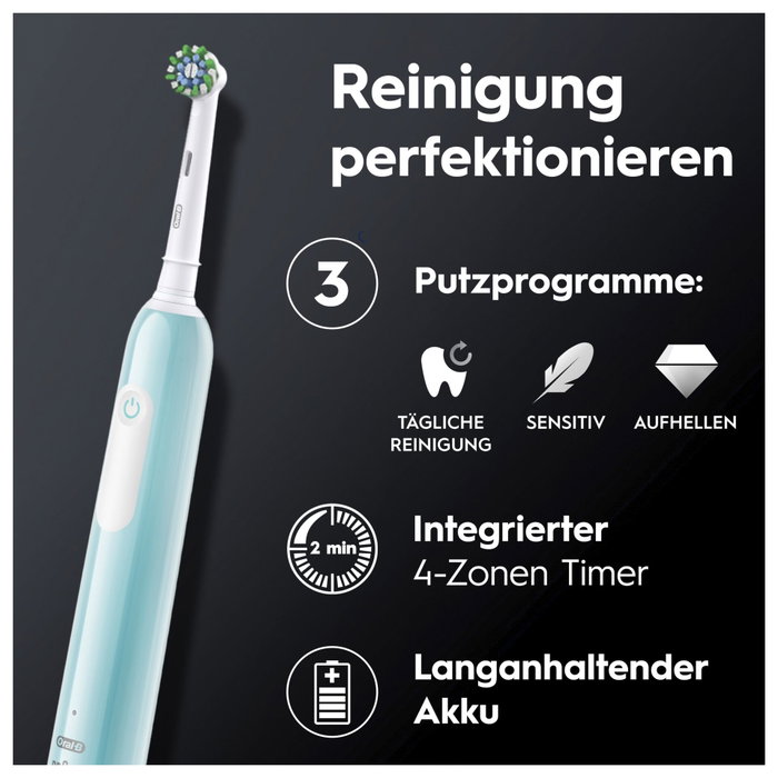 Oral-B Pro Series 1 Cross Action Cepillo de Dientes, Azul y Blanco