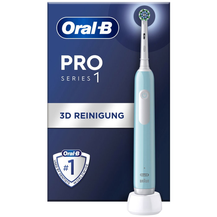 Oral-B Pro Series 1 Cross Action Cepillo de Dientes, Azul y Blanco
