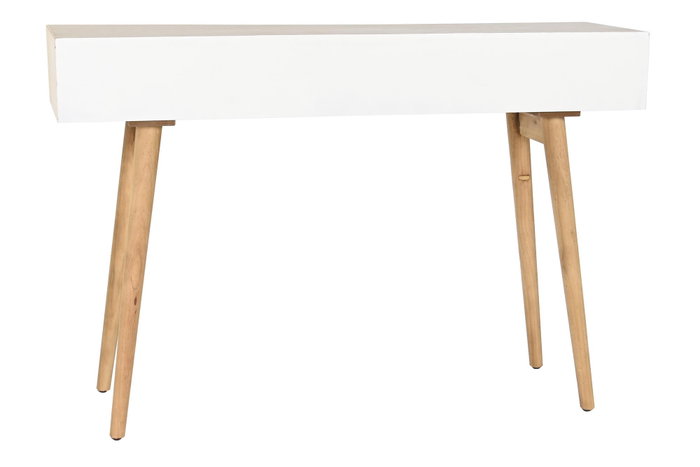 DKD Home Decor Consola Boho Blanco Natural 120 x 35 x 80 cm