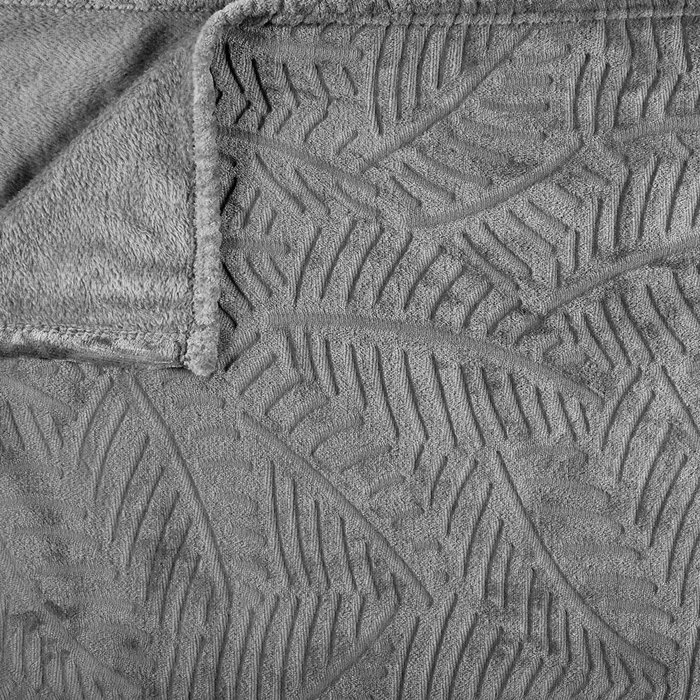 Home Deco Factory Manta Franela Gris 150x200 cm Poliester