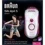 DEPILADORA BRAUN SILK-EPIL 5 YOUNG BEAUTY LEGS - TECNOLOGÍA CLOSE-GRIP - 40 PINZAS - MASAJE ALTA FRECUENCIA - GUANTE DE FRÍO - LUZ SMART-LIGHT