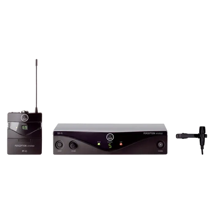 AKG Sistema Inalámbrico UHF ISM 863,100 - 864,900 MHz 9,5" con Petaca, Micrófono Lavalier CK 99 L y Receptor Diversity
