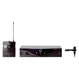 AKG Sistema Inalámbrico UHF ISM 863,100 - 864,900 MHz 9,5" con Petaca, Micrófono Lavalier CK 99 L y Receptor Diversity