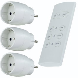 Rev Set de interruptores por radio 3 + 1 mini compacto blanco