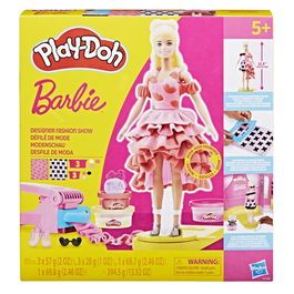 Hasbro Play-Doh Desfile de Moda Barbie Estudio y Pasarela 2 en 1 para +5 años con Modas y Accesorios