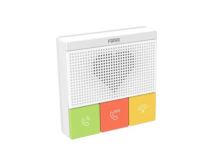 Fanvil Y501 Portero Automático Blanco, Intercomunicador Inalámbrico y Alámbrico 433 MHz para Pared, Color Blanco, 3 Botones, 1.42 W, Dimensiones 87.6x87.6x30 mm