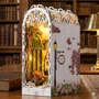 Aucune Book Nook - Kit de bricolaje para construir un sujetalibros en 3D - Acogedora casita de lectura