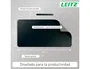Leitz Alfombrilla de Sobremesa Grande, Protector de Escritorio Impermeable, 80x40 cm, Negro