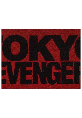 Sd toys Felpudo Tokyo Revengers Logo Sobre Rojo 60x40 cm Fibra de Coco Resistente