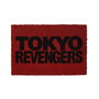 Sd Toys Felpudo Alfombrilla 60x40 cm Tokyo Revengers Logo Negro sobre Fondo Rojo