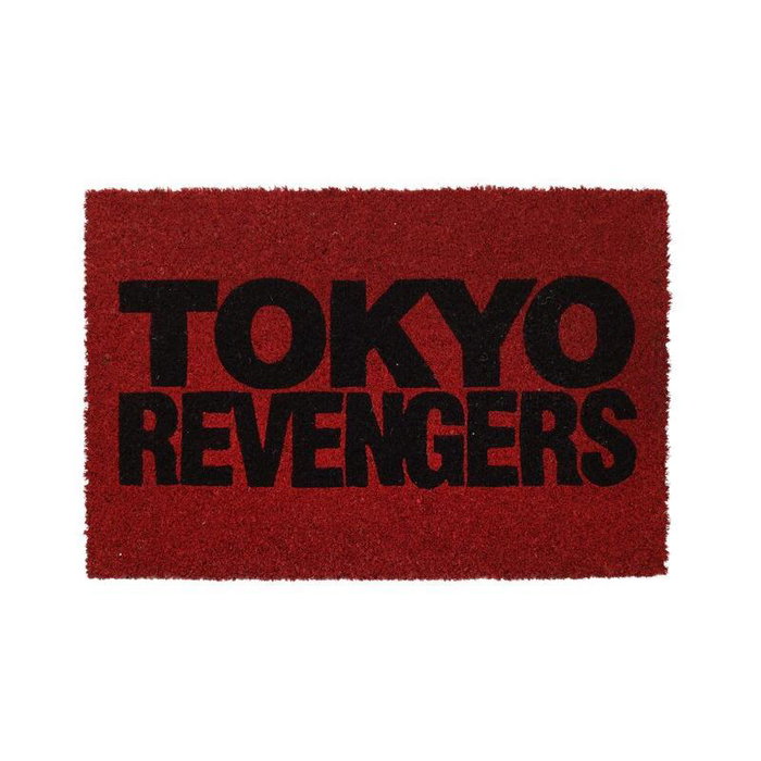 Sd Toys Felpudo Alfombrilla 60x40 cm Tokyo Revengers Logo Negro sobre Fondo Rojo