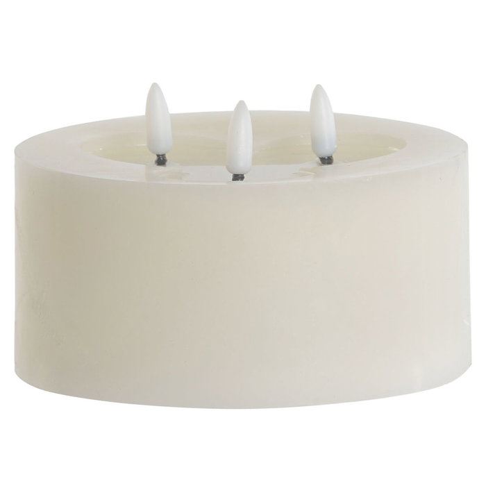 DKD Home Decor Vela Led Beige 15 x 15 x 7 cm