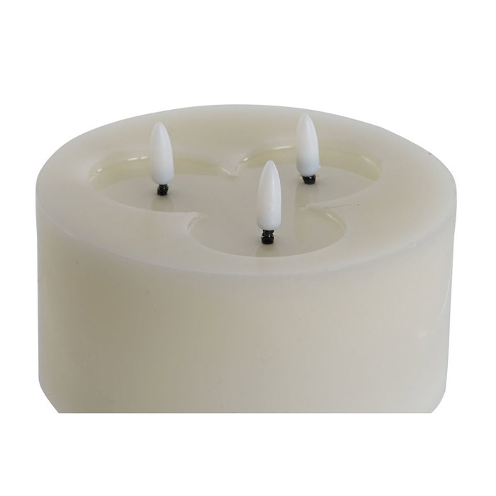 DKD Home Decor Vela Led Beige 15 x 15 x 7 cm