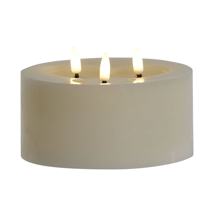 DKD Home Decor Vela Led Beige 15 x 15 x 7 cm