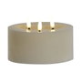 DKD Home Decor Vela Led Beige 15 x 15 x 7 cm
