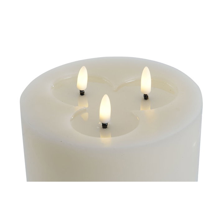 DKD Home Decor Vela Led Beige 15 x 15 x 7 cm