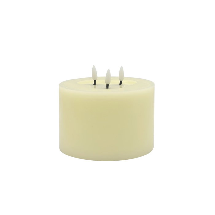 DKD Home Decor Vela Led Beige 15 x 15 x 7 cm