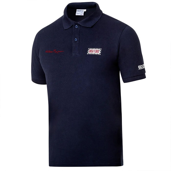 Sparco Polo Arturo Merzario Targa Florio Talla XXL Azul Marino S013045AMBM5XXL Hecho En Italia Algodón Piqué Sparco Polo Arturo Merzario Targa Florio Talla XXL Azul Marino S013045AMBM5XXL Hecho En Italia Algodón Piqué